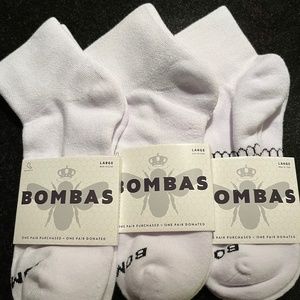 Three Pair of Bombas Quarter Socks
